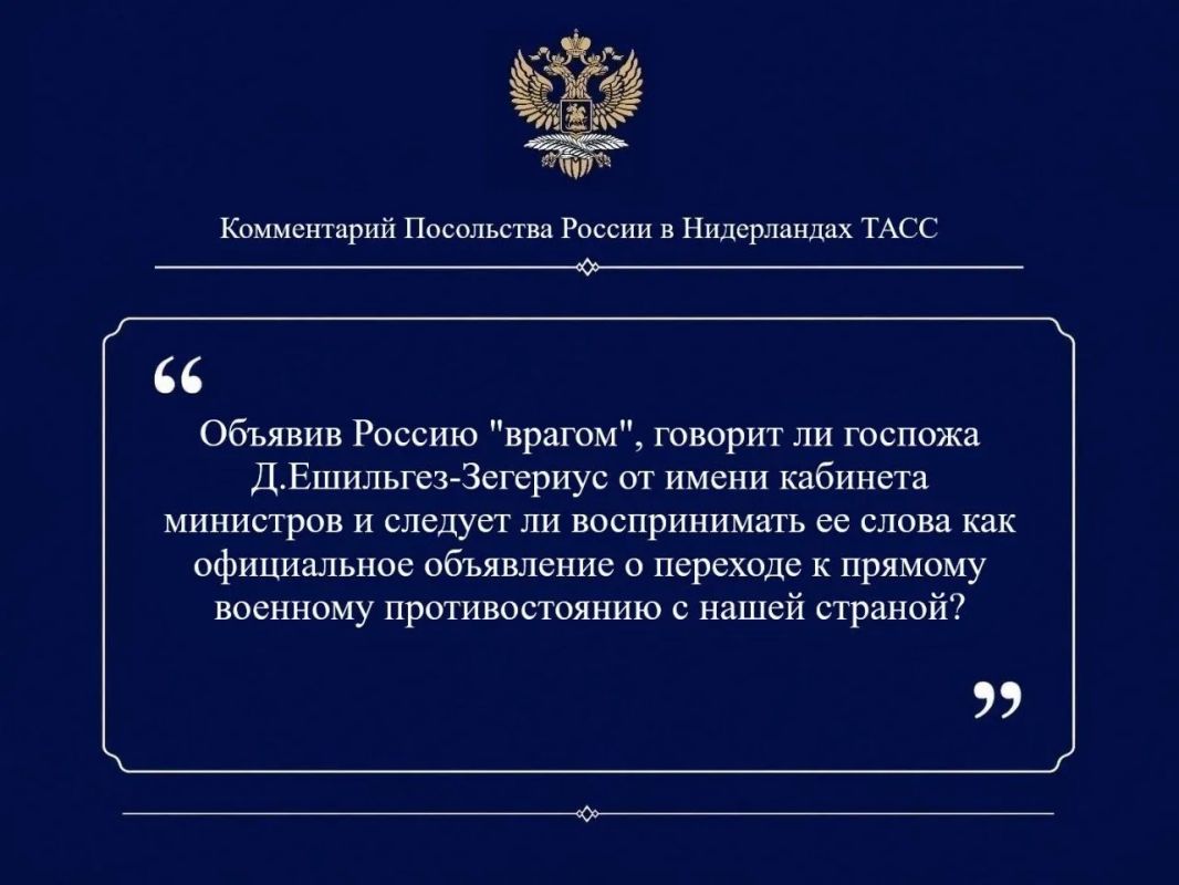 Посольство России в Нидерландах: