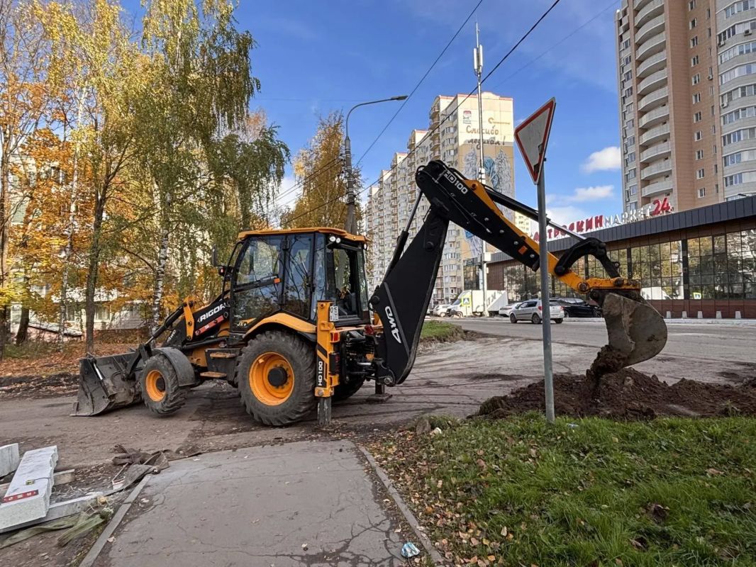 В Солнечногорске продолжается благоустройство на улице Ухова