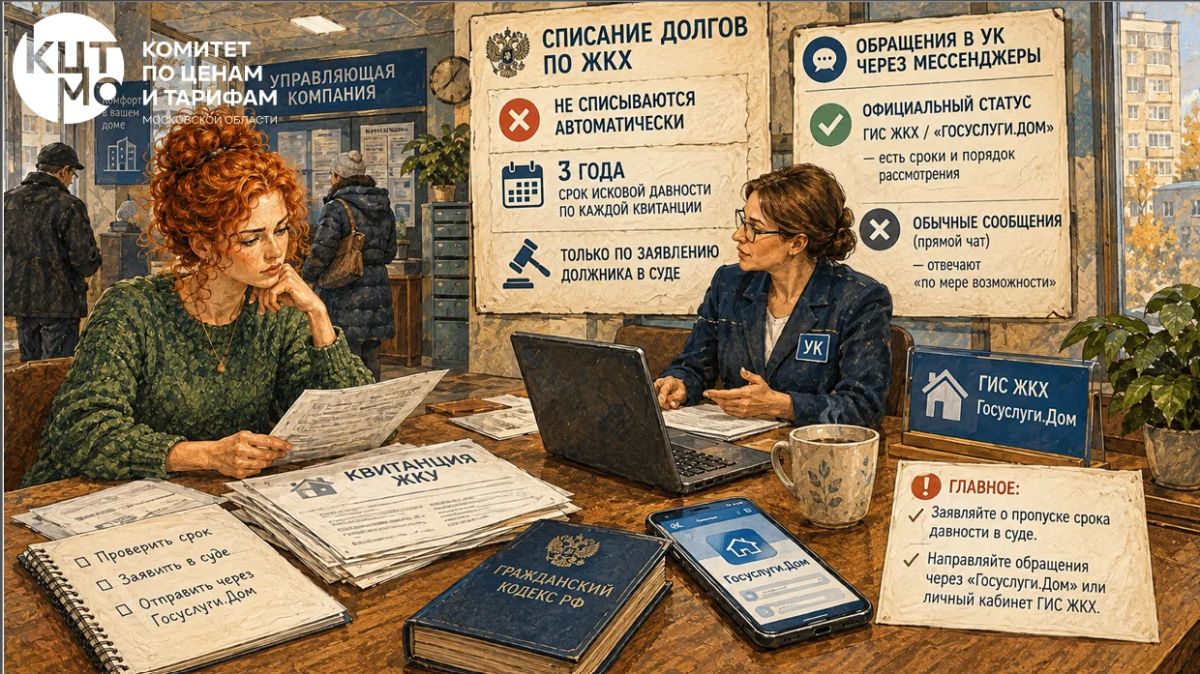 Списание долгов по ЖКХ и общение с УК: важные разъяснения Минстроя