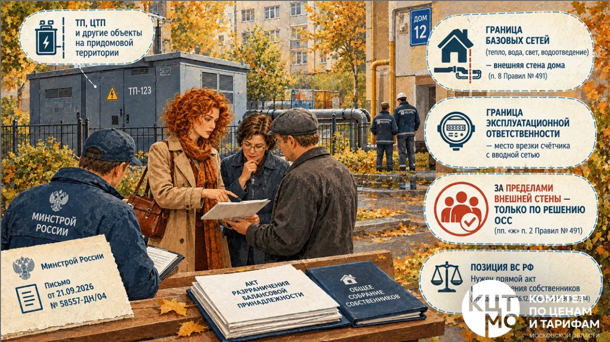Кто платит за трубы и подстанции во дворе МКД? Разъяснение Минстроя России