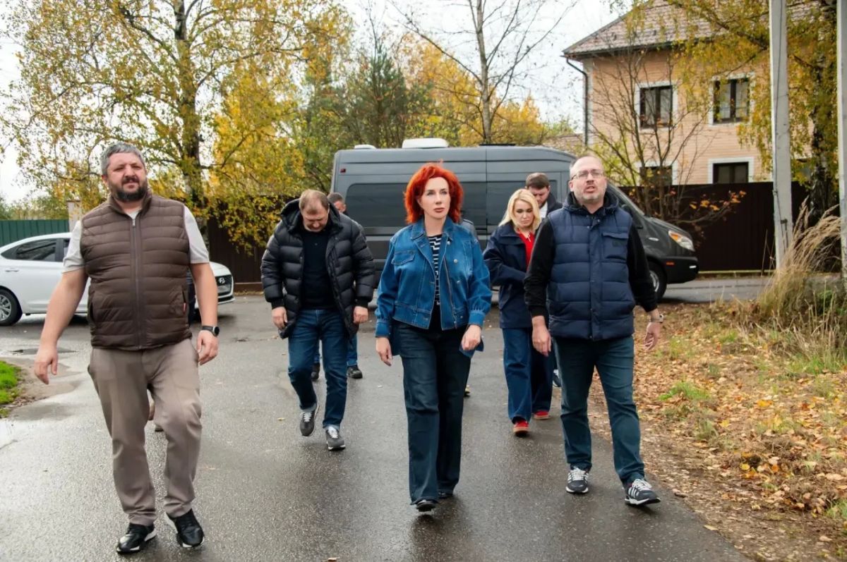 Татьяна Витушева: Во время рабочего выезда в Лесодолгоруково и Кашино осмотрела новые линии уличного освещения и тротуар к железнодорожной станции Татьяна Витушева: Во время рабочего выезда в Лесодолгоруково и Кашино осмотрела новые линии уличного освещения и тротуар к железнодорожной станции