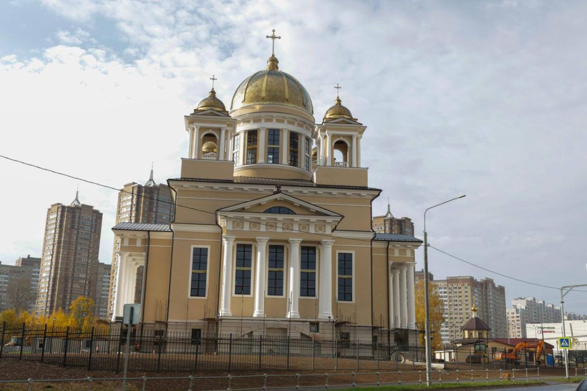 Никольский храм в Кузнечиках обрёл завершённый фасад Никольский храм в Кузнечиках обрёл завершённый фасад