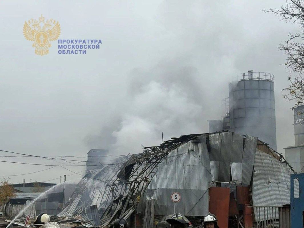 Подольская городская прокуратура контролирует установление обстоятельств пожара на территории склада газового оборудования и топлива