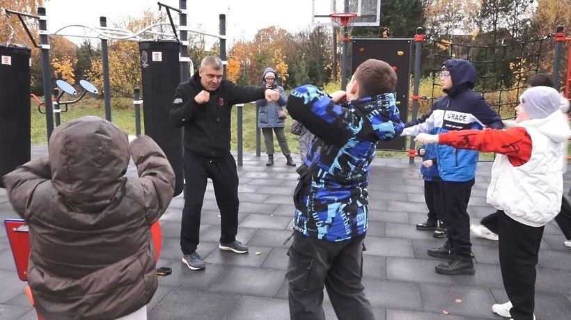 Спортивный праздник от Федерации бокса «Феникс» в Берсеневской школеинтернате