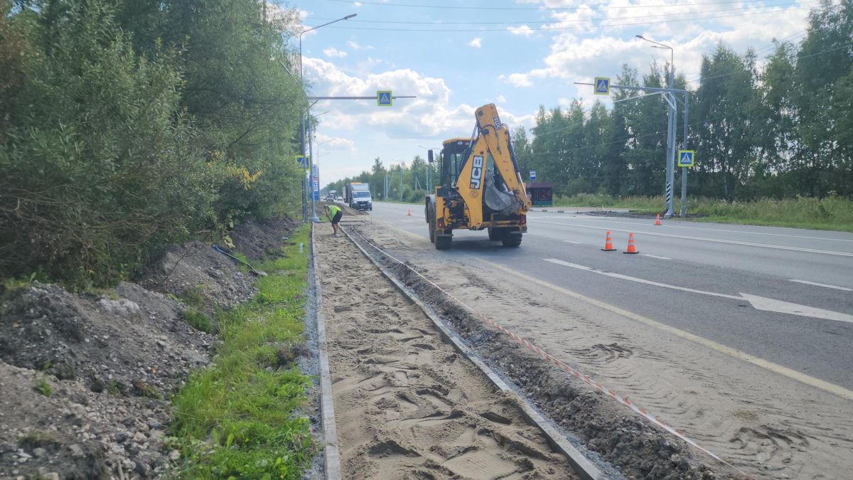 90 тротуаров обустроили в Подмосковье вдоль региональных дорог по нацпроекту «Инфраструктура для жизни»