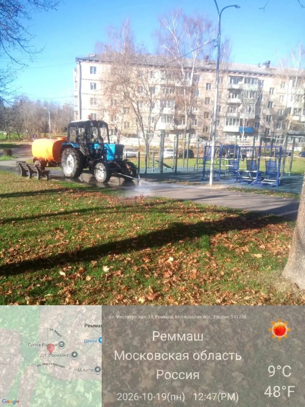 Сотрудники МБУ «Благоустройство СП» продолжают наводить порядок во всех населённых пунктах Сергиево-Посадского округа