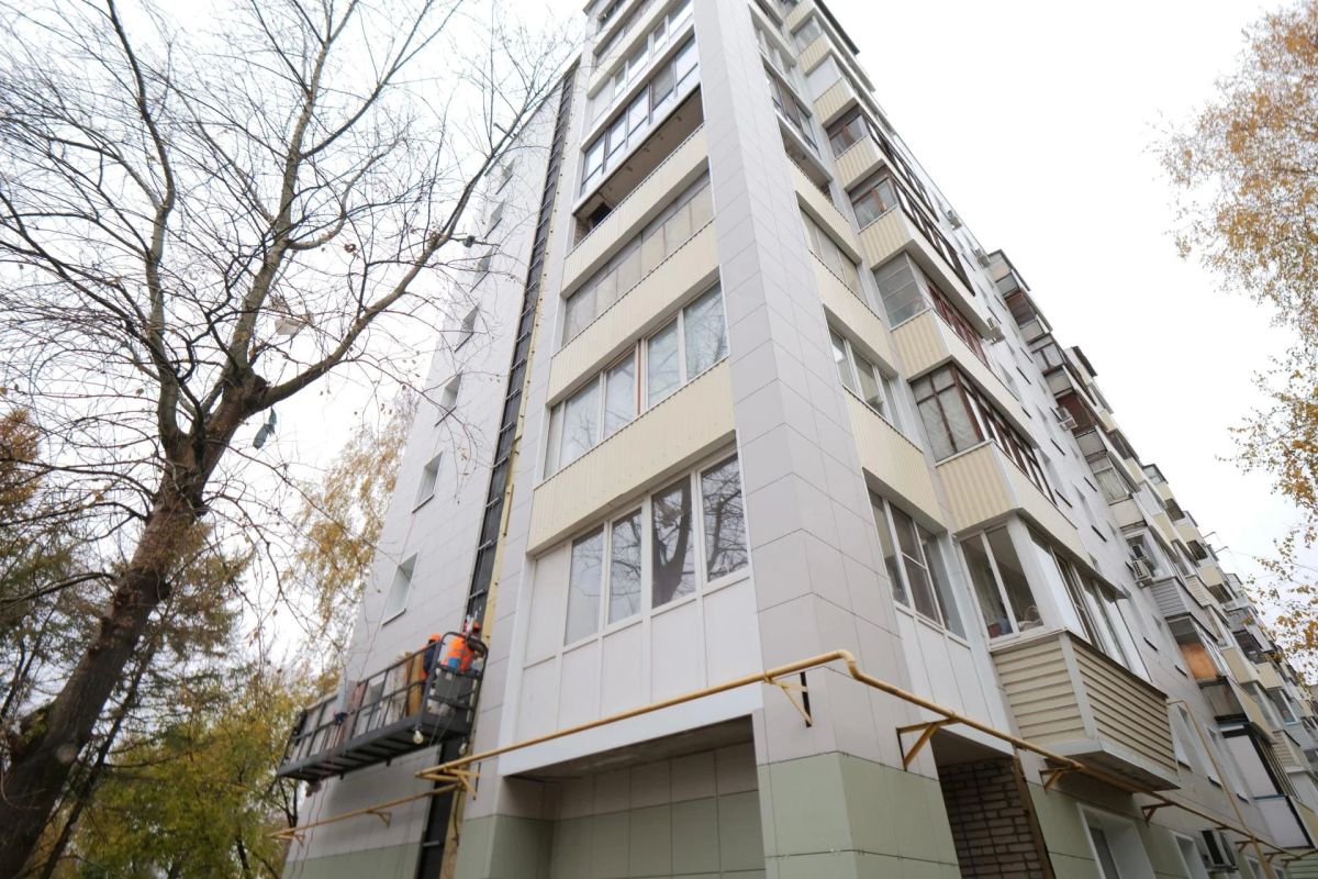 Завершается ремонт фасада МКД в Томилине городского округа Люберцы