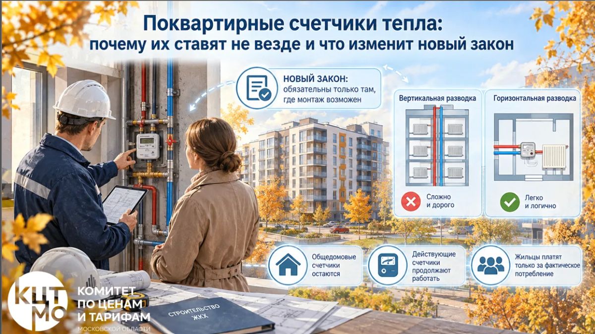 Поквартирные счетчики тепла: почему их ставят не везде и что изменит новый закон