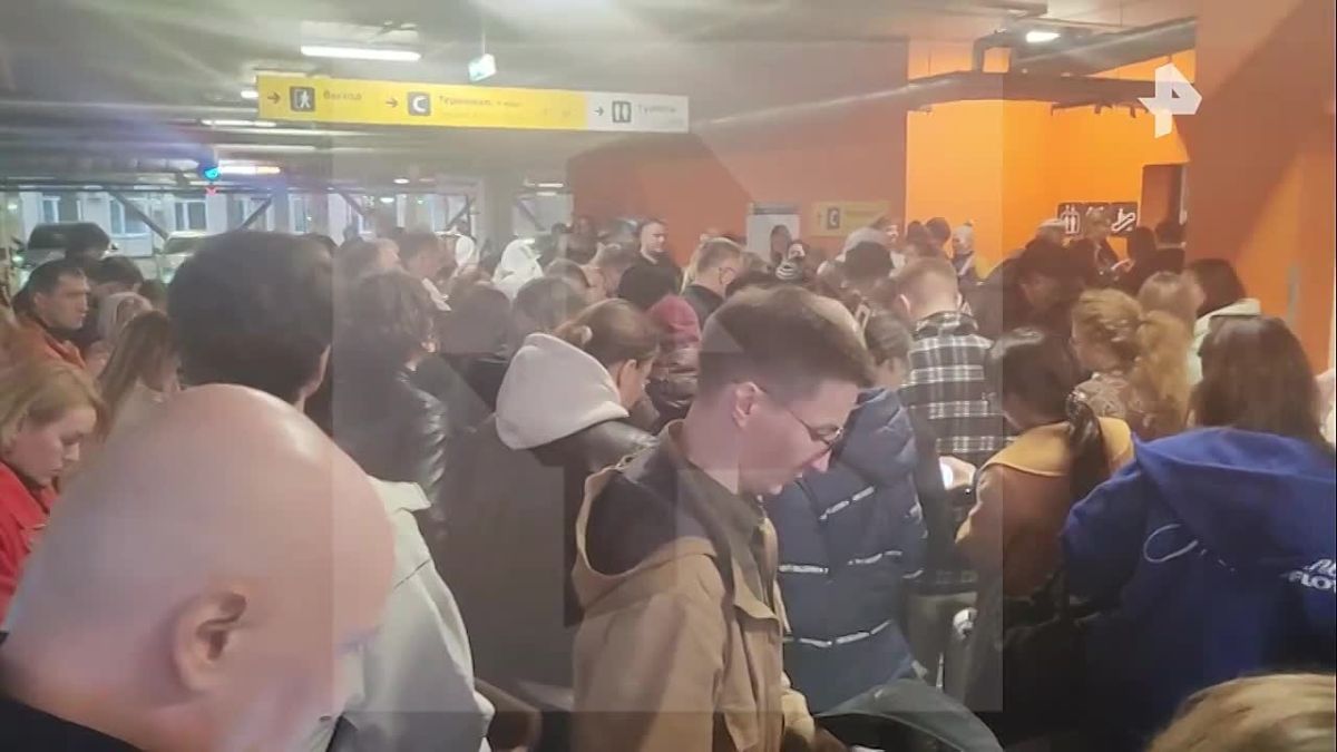 Такая обстановка сейчас в аэропорту Шереметьево