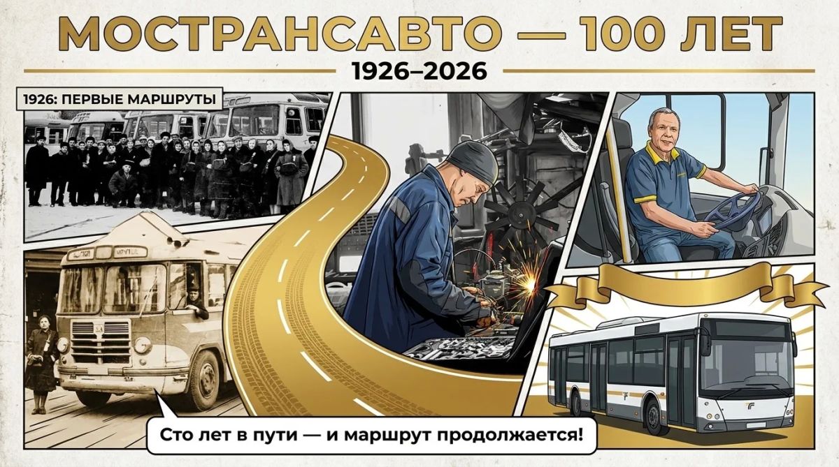 Сегодня «Мострансавто» исполняется 100 лет