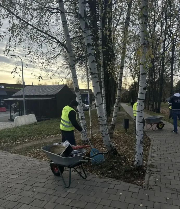 Наводим чистоту! В Красногорске проходят субботники Наводим чистоту! В Красногорске проходят субботники