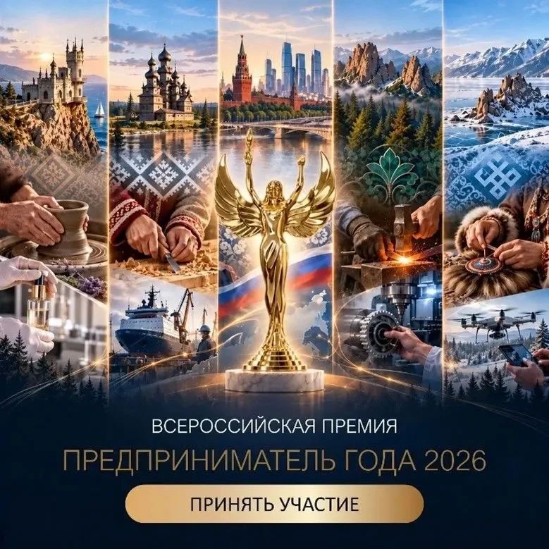 Финальный этап приема заявок на премию «Предприниматель года - 2026»