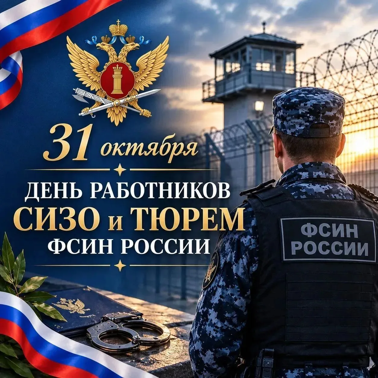 31 октября - День работников следственных изоляторов и тюрем